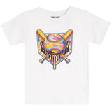 Multi Drip Baseball Heathered Tee