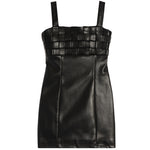 Camilla Leather Weave Dress - Denny's