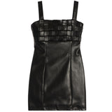 Camilla Leather Weave Dress - Denny's