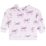 Allover Lavender Bow Sweatshirt