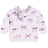 Allover Lavender Bow Sweatshirt