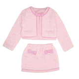 3pc Caroline Sequin Bow Skirt Set