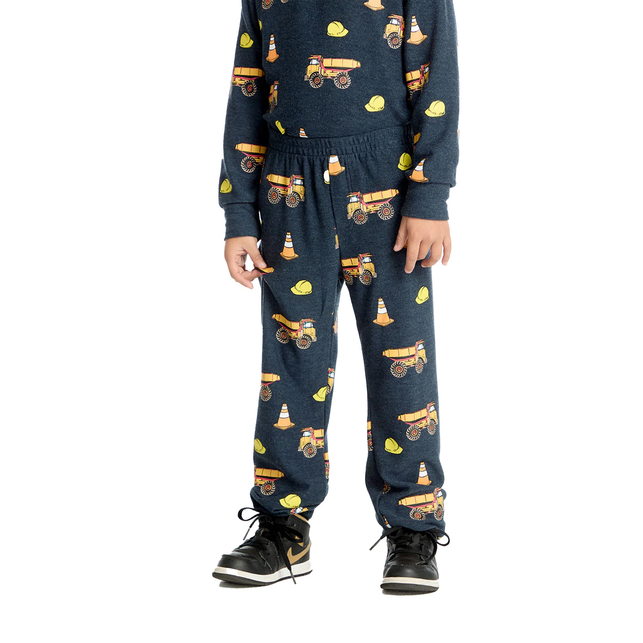 Construction Trucks Cozy Knit Jogger - Denny's