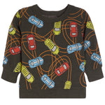 Race Cars All Over Cozy Knit Sweatshirt - Denny's