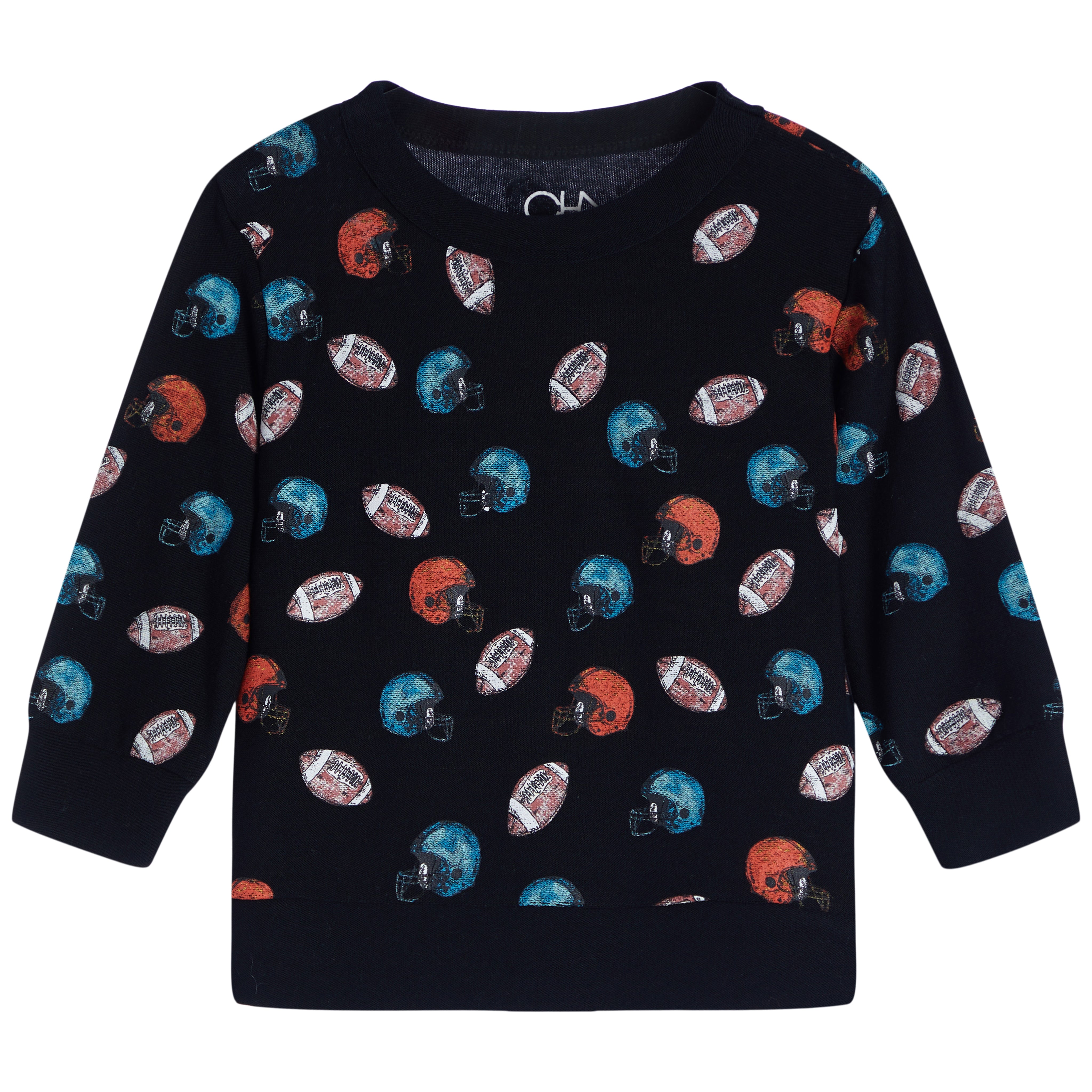 Football Life All Over Cozy Knit Sweatshirt - Denny's