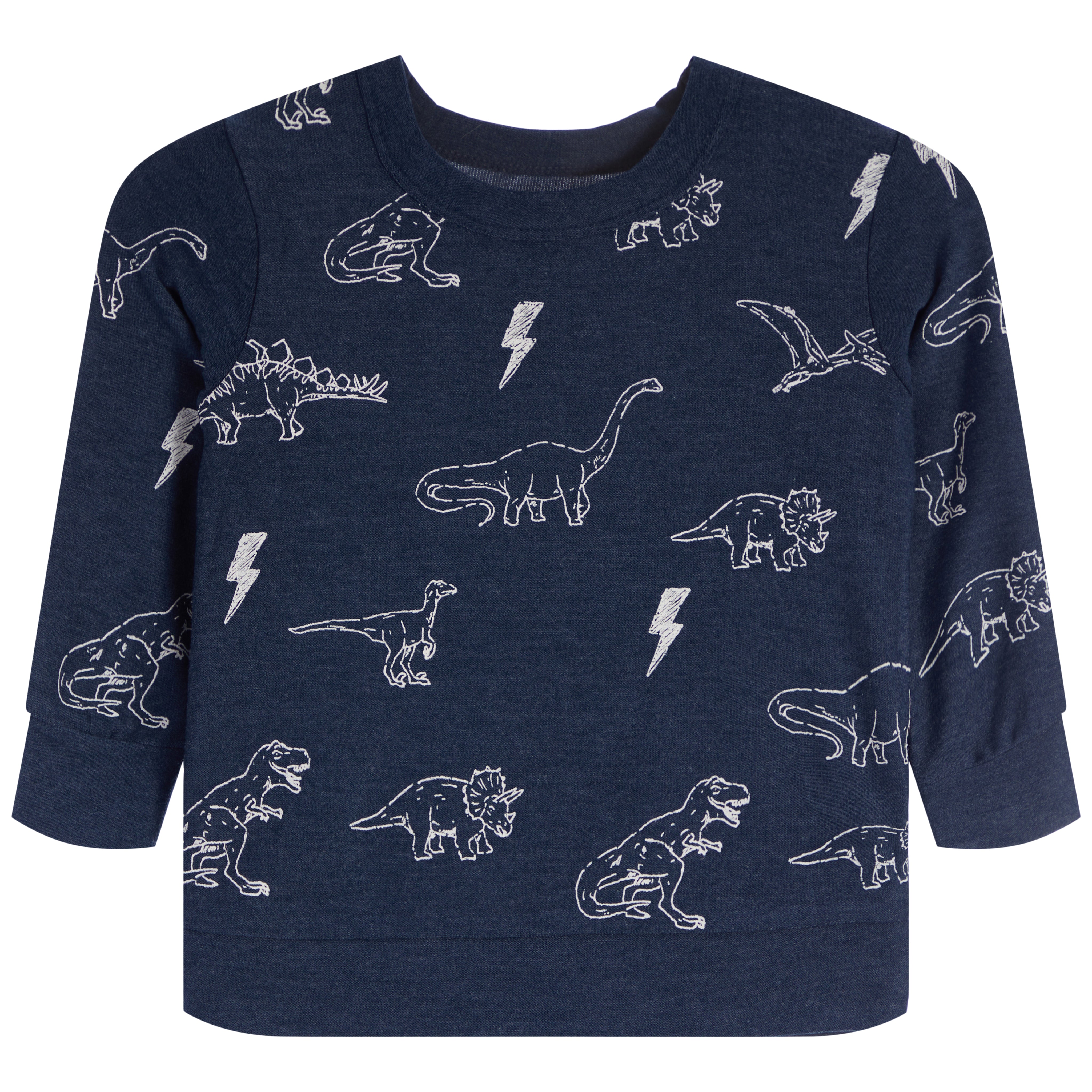 Dinos & Lightning Cozy Knit Sweatshirt - Denny's