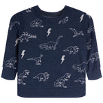 Dinos & Lightning Cozy Knit Sweatshirt - Denny's