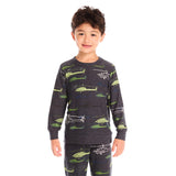 All Over Helicopters Cozy Knit Sweatshirt