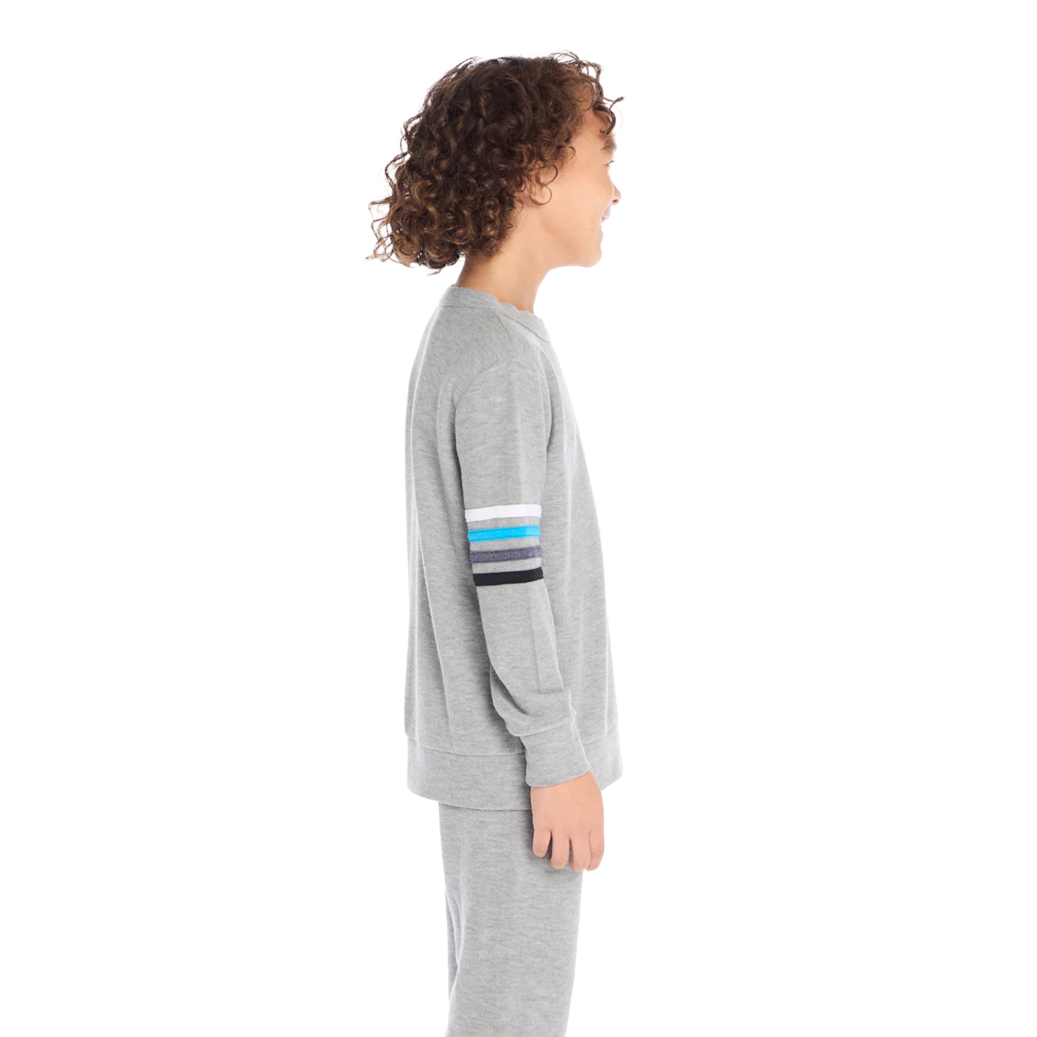 Comfy Stripe Sleeve Sweatshirt - Denny's