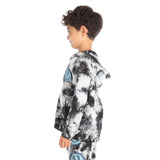 Smiley Bolts Tie Dye Full Zip Hoodie