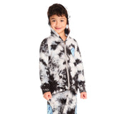 Smiley Bolts Tie Dye Full Zip Hoodie