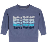Have A Nice Day Cozy Knit Crew Sweatshirt