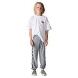 Check Side Barrel Leg Jogger