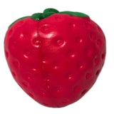 Slow rise strawberry squishy on a white background