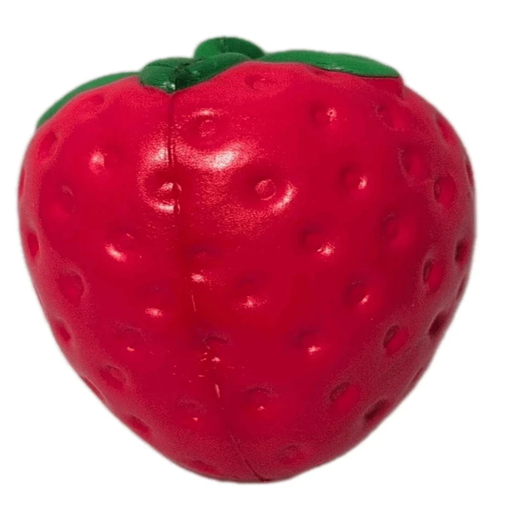 Slow rise strawberry squishy on a white background