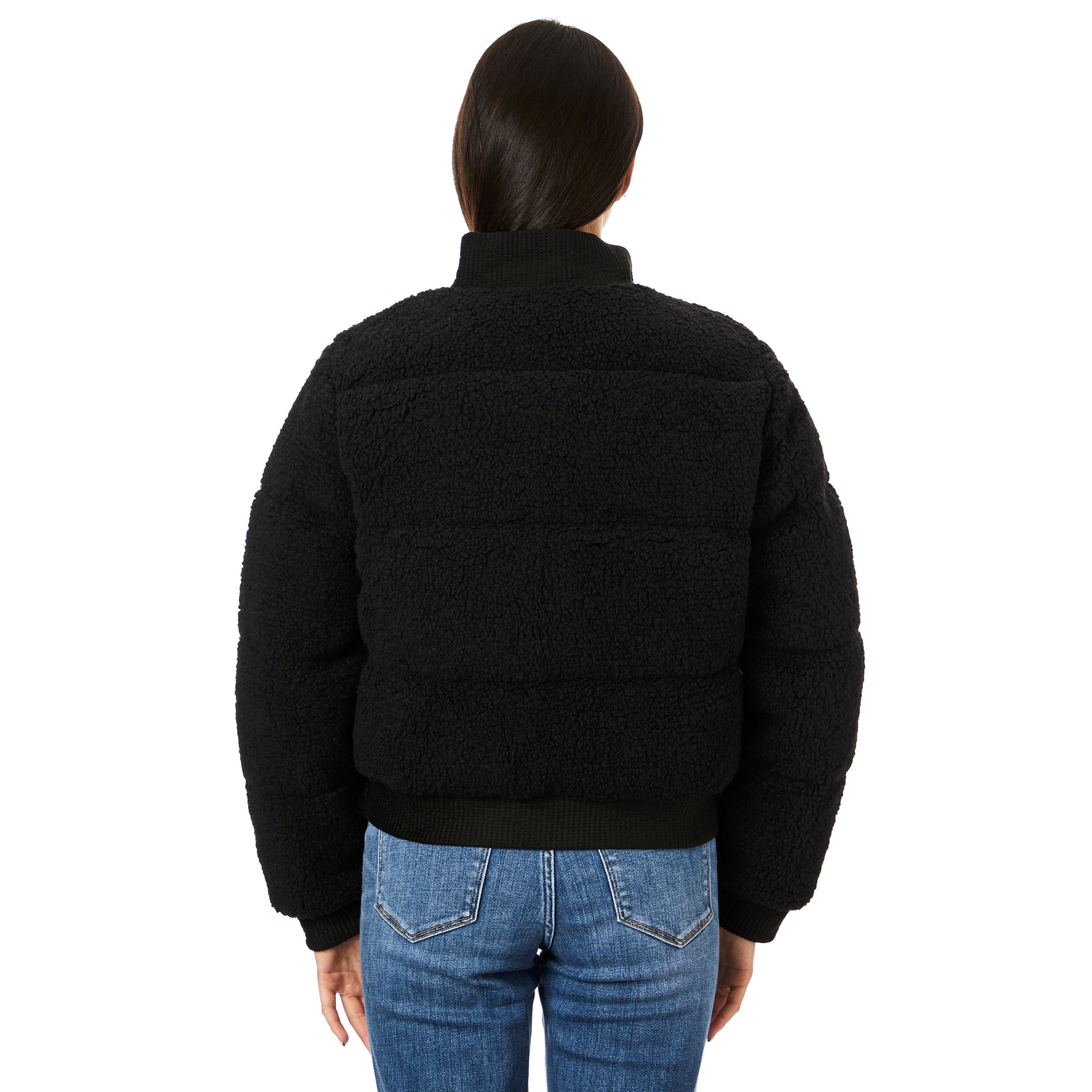 Sherpa Suede Bomber Jacket - Denny's