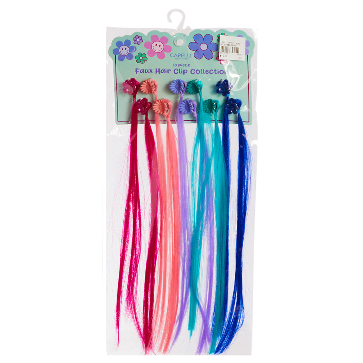10 Pc Faux Hair Plastic Claw Clip - Denny's