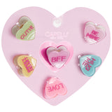 6 Pc Candy Heart Claw Clips - Denny's
