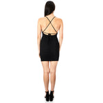 Ruched Mesh Ruffled Dress - Denny's