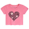 Checkered Daisy Heart Crop Tee - Denny's