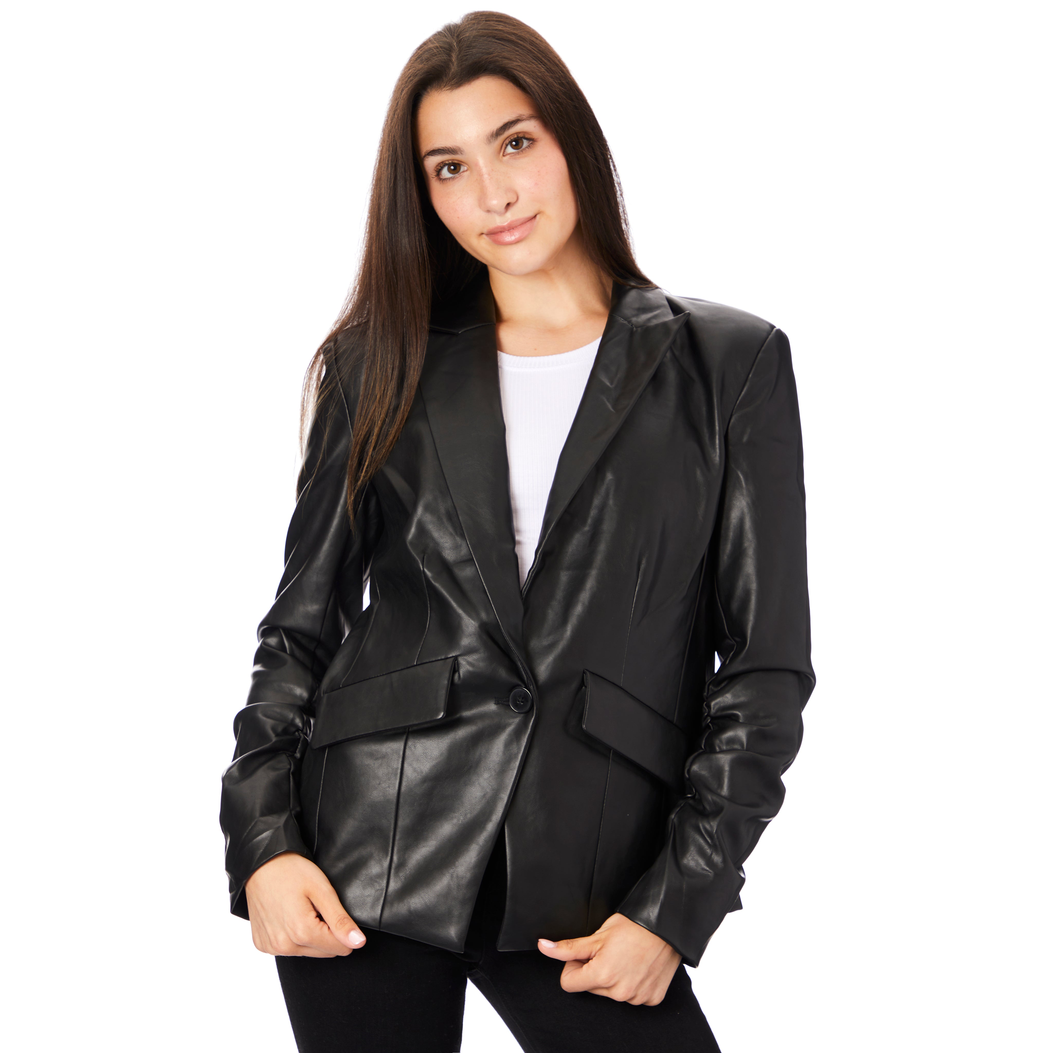 Wednesday Vegan Scrunch Blazer - Denny's