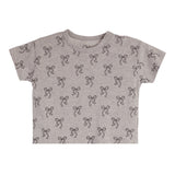 Short Sleeve Tee With Allover Bows