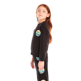 Pastel Rainbow Smiley Crew Sweatshirt