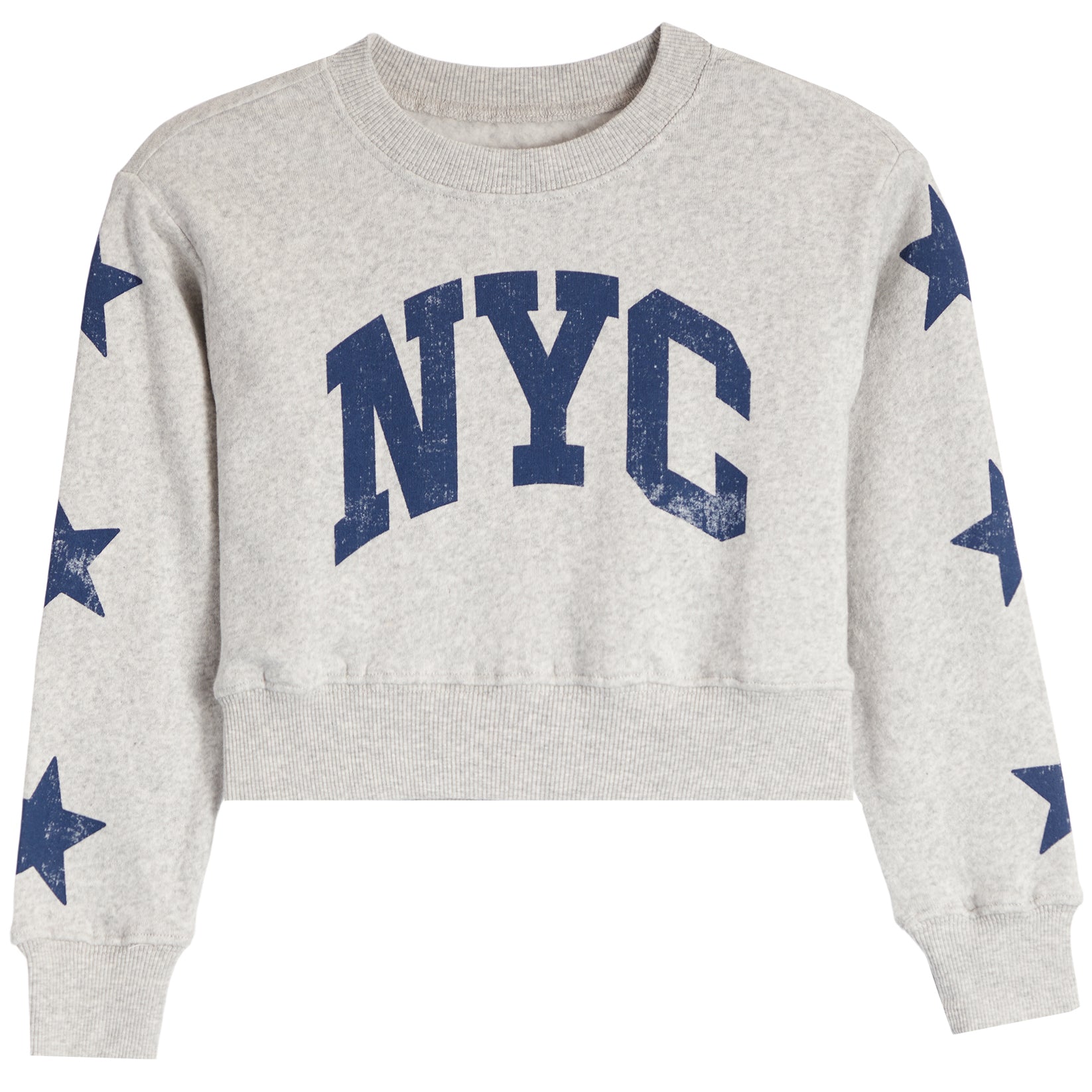 Crew Sweatshirt With Allover Black Hearts - Denny's