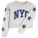 Crew Sweatshirt With Allover Black Hearts - Denny's