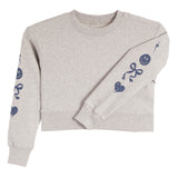 Crew Sweatshirt With Multi Icons