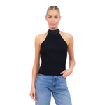 Issa Halter Tie Back Top - Denny's