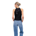 Issa Halter Tie Back Top - Denny's