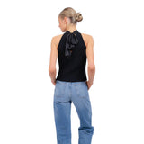 Issa Halter Tie Back Top - Denny's