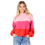 Livi Stripe Turtleneck Sweater - Denny's