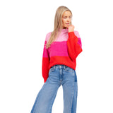 Livi Stripe Turtleneck Sweater - Denny's