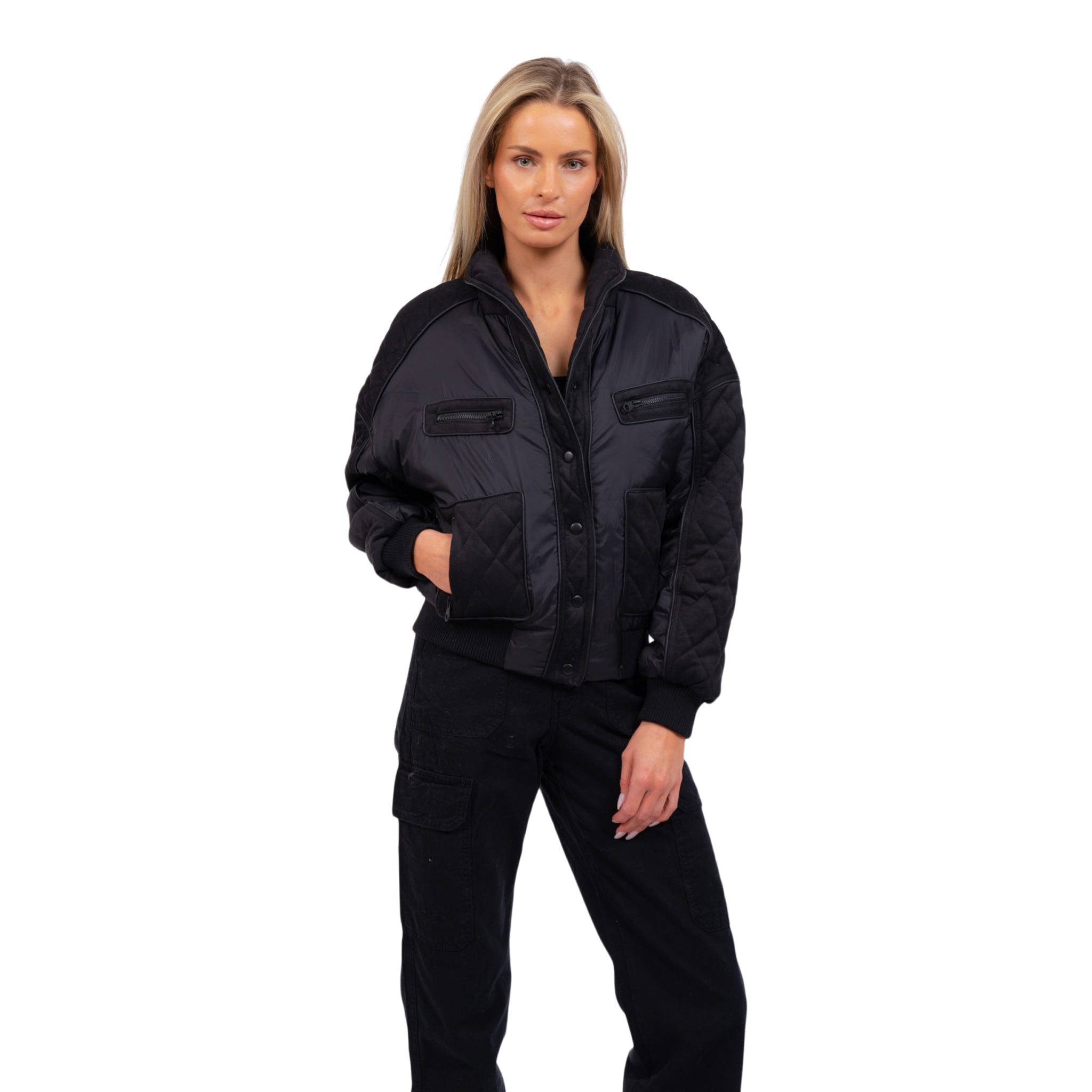 Aubrey Mixed Media Jacket - Denny's