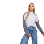 Bobbie Color Block Turtleneck - Denny's