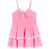 Cheesecloth Dress With Rick Rack Daisy Trim