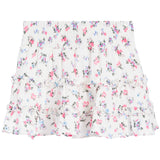 Floral Ruffle Smock Skirt