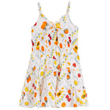 Allover Fruit Smock Dress