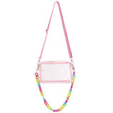 Chain Link Clear Camera Bag with Charms - Denny's