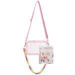 Chain Link Clear Camera Bag with Charms - Denny's