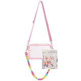 Chain Link Clear Camera Bag with Charms - Denny's