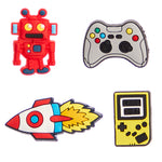 Video Game, Robot, Rocket & Controller Shoe Charms - Denny's