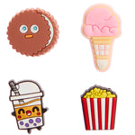 Popcorn, Cookie, Frapp & Ice Cream Shoe Charms - Denny's