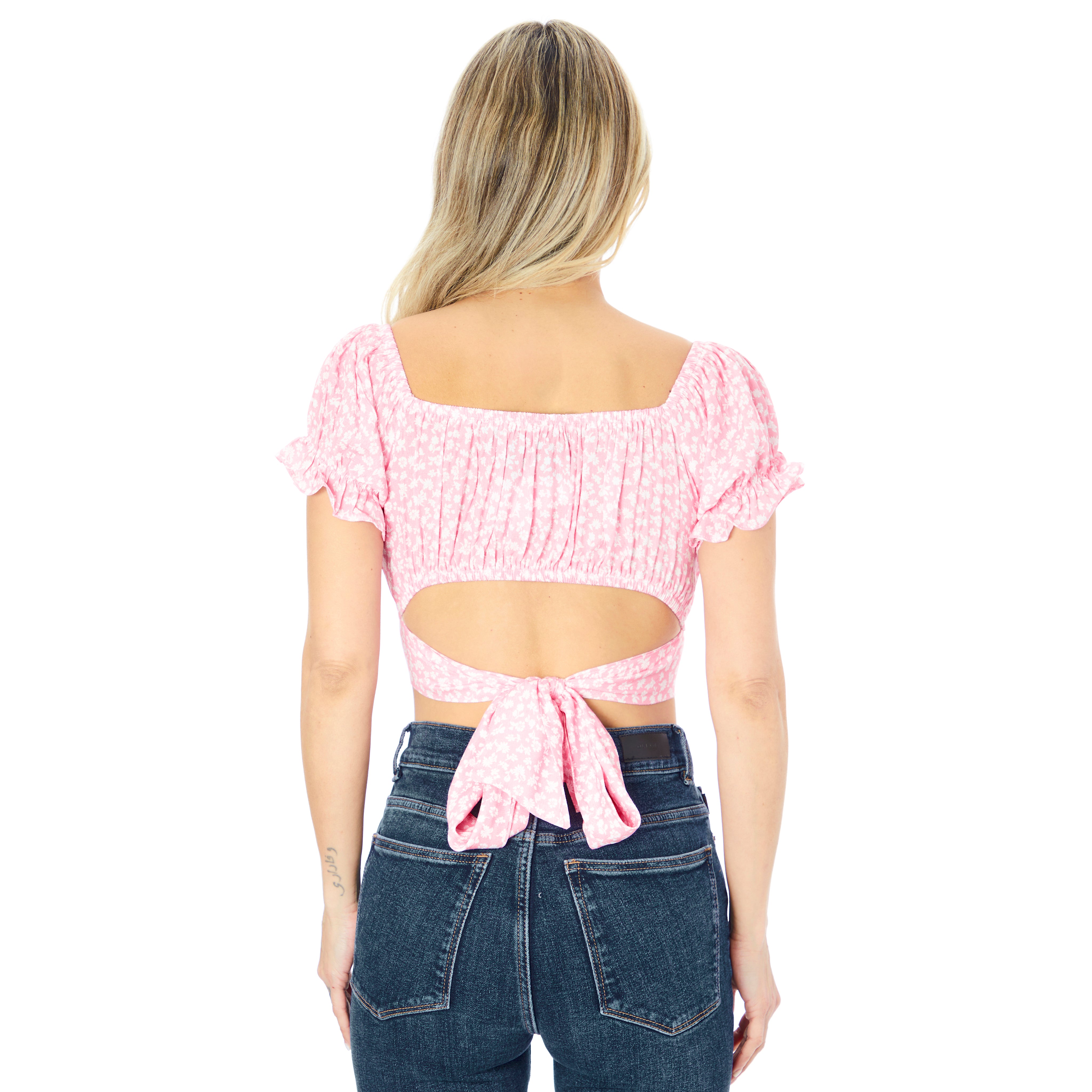 Chase Disty Floral Tie Back Top - Denny's