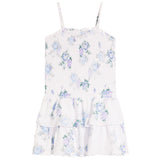 Blue Floral Smock Dress