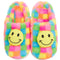 Smiley Checker Faux Fur Slipper - Denny's