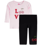 2pc Cherry Love Legging Set - Denny's