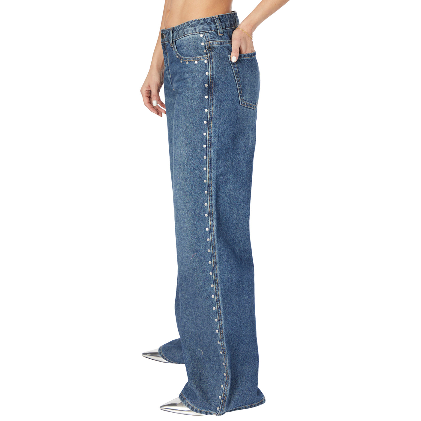 Chicago Low Rise Studded Jean - Denny's